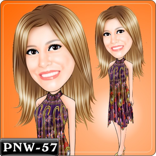 女生人像Q版漫畫PNW-57